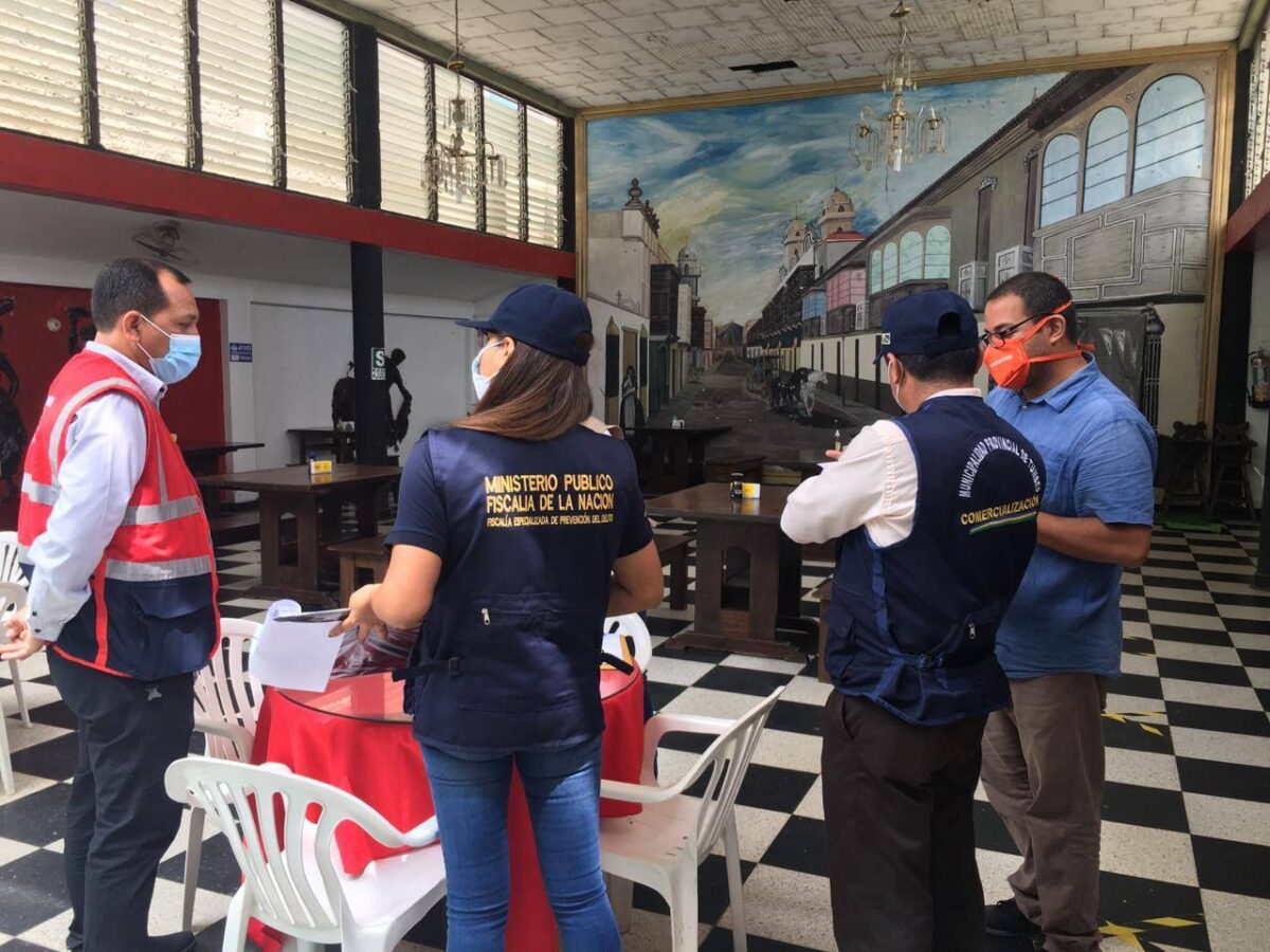 Verifican cumplimiento de medidas sanitarias en restaurantes de Tumbes