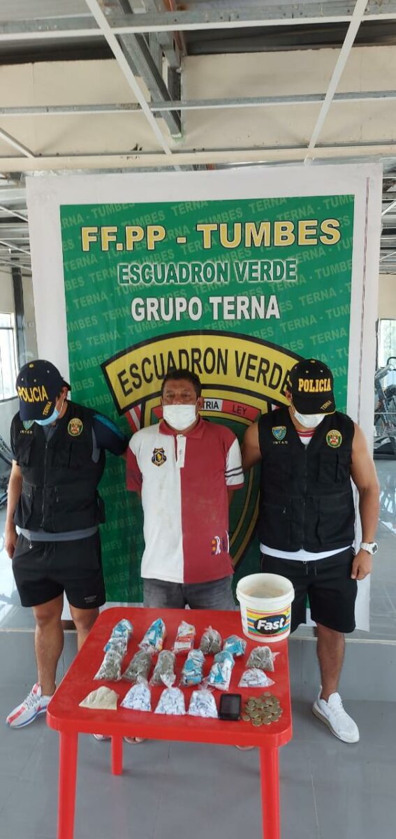 Capturan a sujeto con más de 600 envoltorios de PBC y marihuana