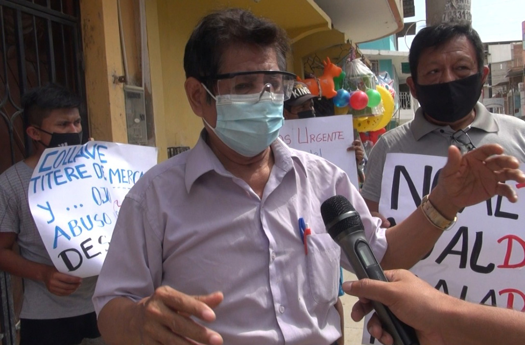 Comerciantes protestaron en contra de enrejado del Mercado Modelo