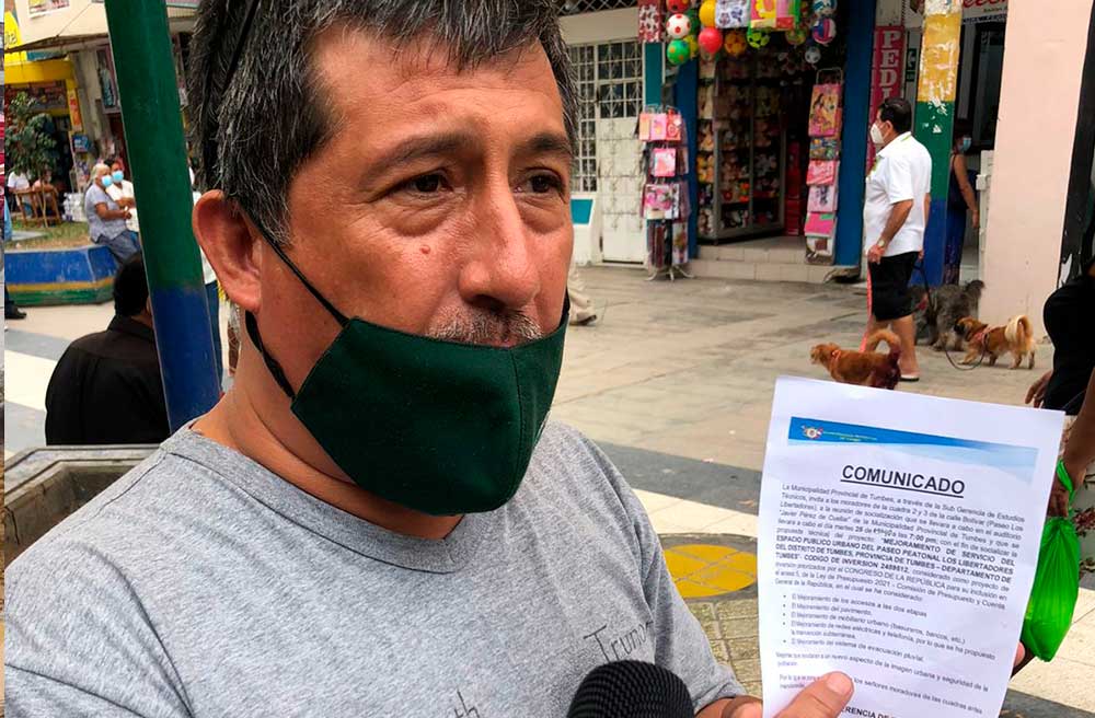Municipalidad convoca a reunión sobre obra en el Paseo Los Libertadores