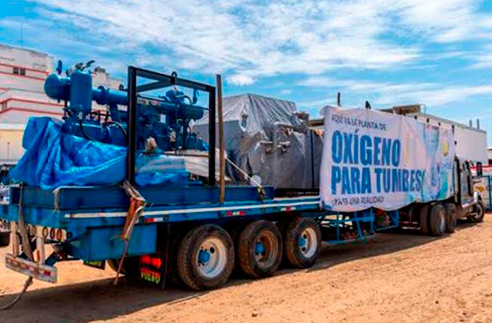 Tumbes: Instalación de planta de oxígeno va al 90%