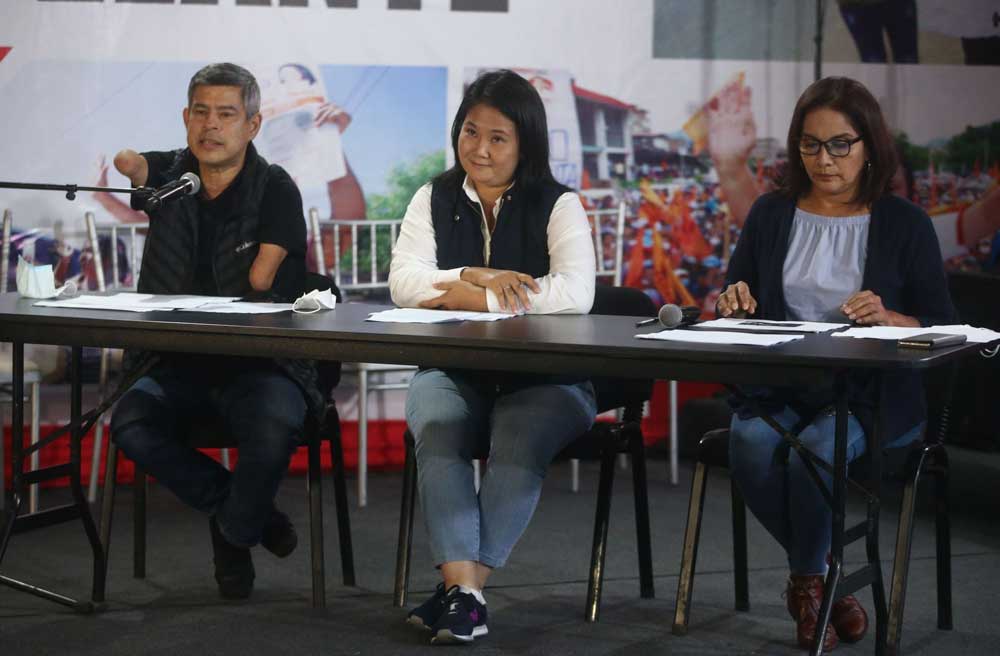 Keiko Fujimori denuncia supuestas irregularidades