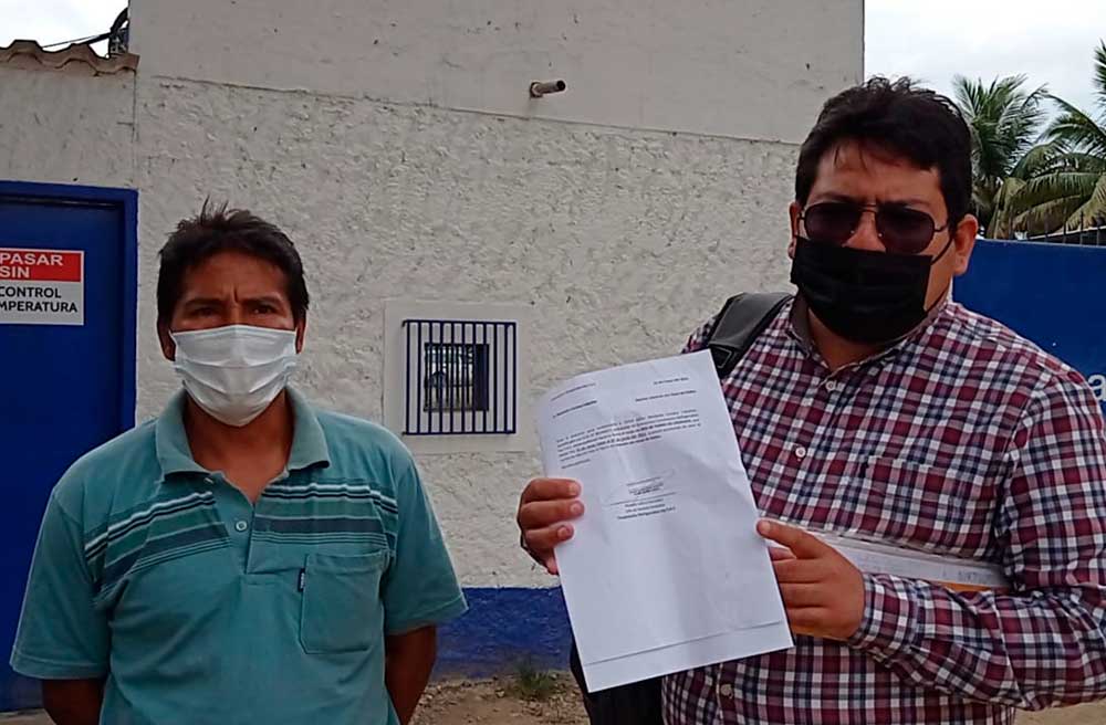 Obrero denuncia presunto despido arbitrario por parte de la empresa Marinasol