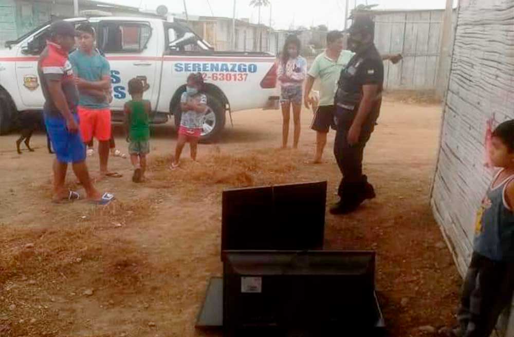 Serenazgo de Aguas Verdes recupera electrodomésticos robados