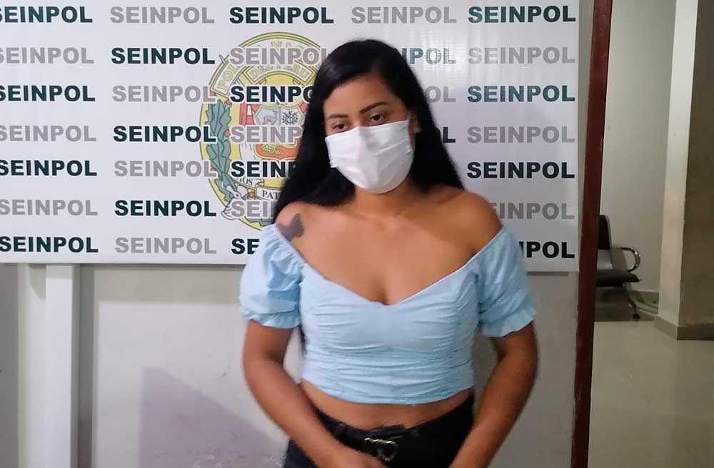 Mujer es detenida por resistirse a la intervención policial