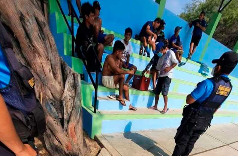 En Zorritos “Borrachos” e infractores en ‘toque de queda’