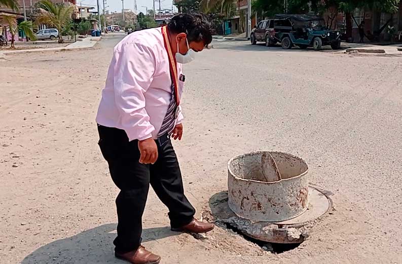 Calles con huecos causan malestar en transportistas y vecinos de la calle Grau