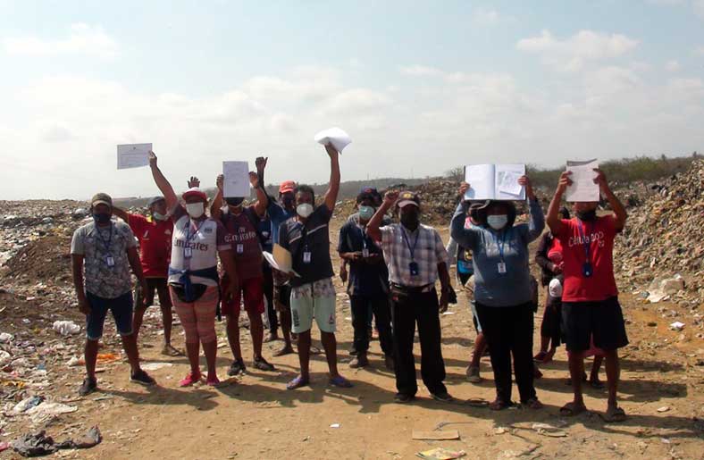 Alcalde Jimy Silva le quita el trabajo a los recicladores