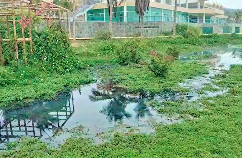 Aguas pestilentes inundan malecón turístico Zorritos