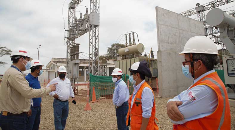 Gerente de DistriLuz constató avance de ampliación de subestación eléctrica