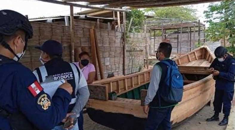 Desmantelan astillero ilegal en Zorritos