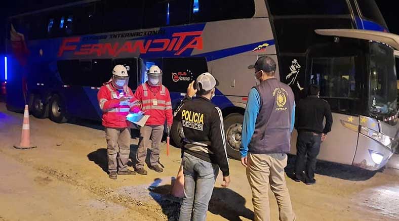 Intervienen vehículos durante operativo preventivo contra la trata de personas