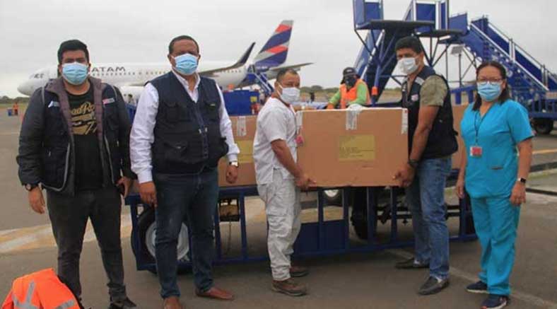 Más de 35 mil dosis entre Pfizer y Sinopharm llegan a Tumbes para segunda dosis contra la Covid-19