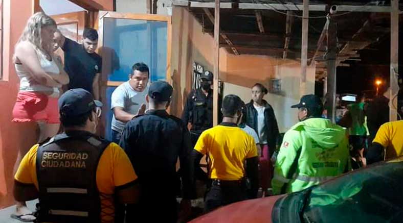 Serenazgo intervino a féminas por alteración al orden público