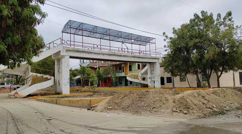 Personas de mal vivir se apoderan de puente peatonal