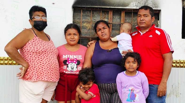 Familia qué perdió todo en voraz incendio, piden apoyo de autoridades