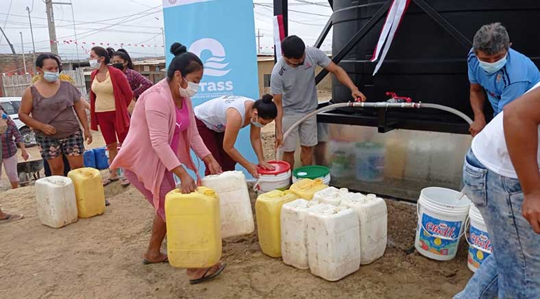 OTASS instaló 7 tanques para abastecer de agua diaria a pobladores de Tumbes y Zarumilla