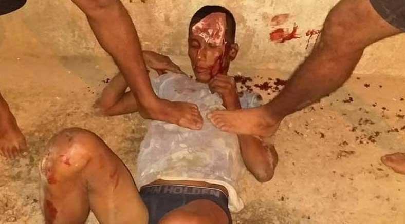 Ladrón pide disculpas, pero igual la gente lo agarró a golpes