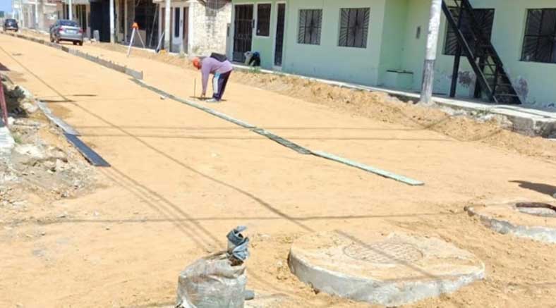 Vecinos de la calle Los Diamantes advierten irregularidades en la obra realizada en esta comunidad