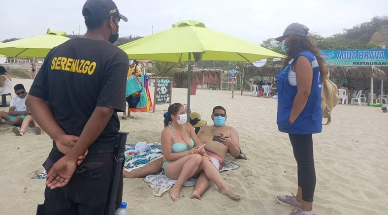 Así fue el cierre de playas en la región de Tumbes