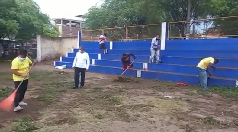 Se realizó el mantenimiento a la plataforma deportiva “El Señor Cautivo”