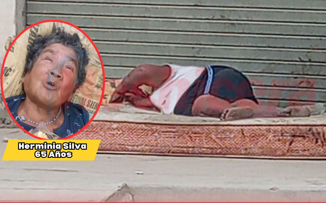 MUJER DISCAPACITADA ES ABANDONADA POR SUS HIJOS EN PLENA CALLE
