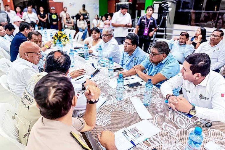Ministro Interior lideró mesas técnicas en el Consejo de Estado Regional abordando problemática de Tumbes