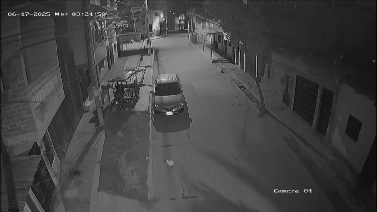 SUJETO ES CAPTADO DESMANTELANDO VEHÍCULOS MENORES EN TUMBES