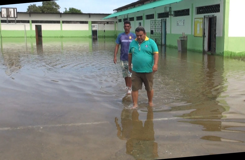 Colegio 050 Baldomero Puell se inundó otro año más