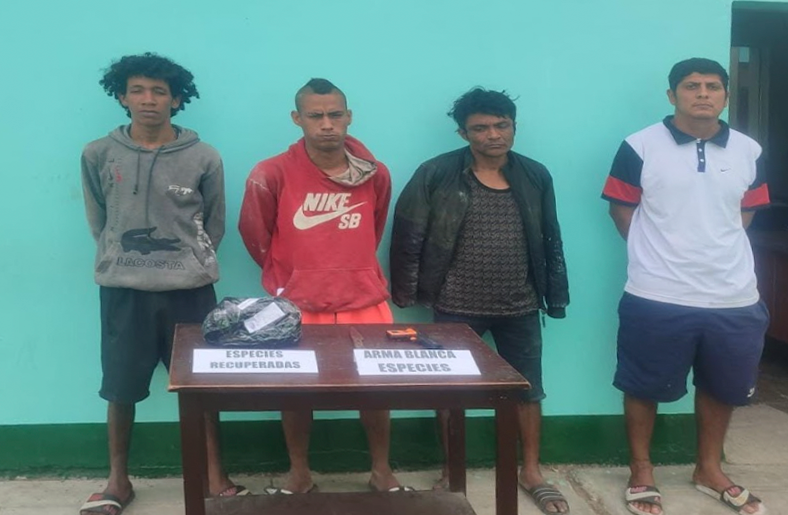 Policía captura a cuatro sujetos presuntos integrantes “Los Perros Flacos de Zarumilla”