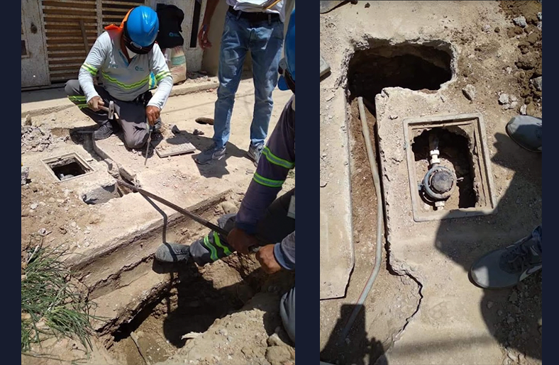 400 conexiones clandestinas de agua potable y alcantarillado fueron erradicadas en lo que va del año