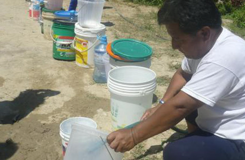 Pobladores de La Capitana consumen agua no tratada