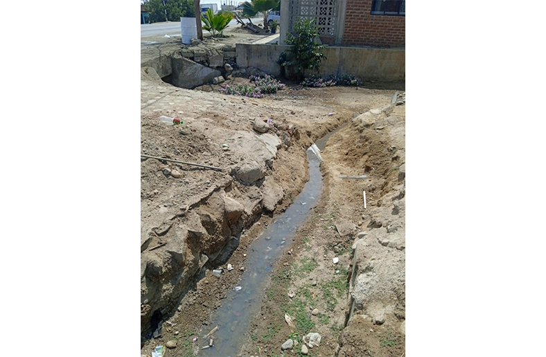 Decenas de familias son afectadas por constantes desbordes de aguas residuales