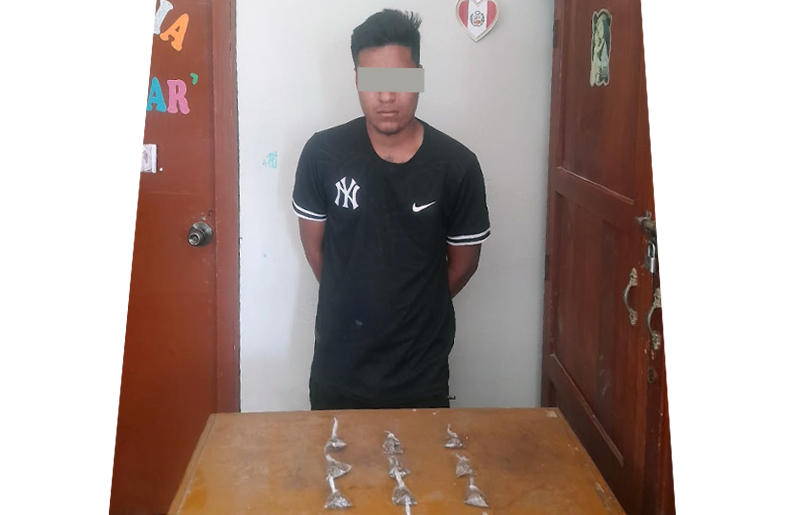 Detienen a menor de edad con droga