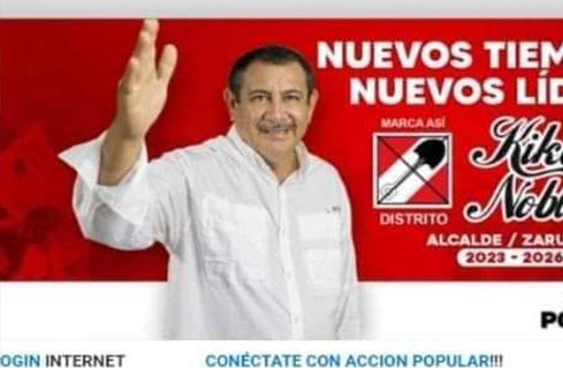 Kike Noblecilla regala internet a ciudadanos para que ganar votos